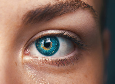 Image of eye to represent integrity, one of IP Group's values